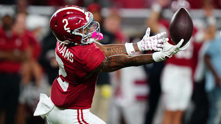 Alabama wide receiver Ryan Williams will be one of the SEC's top players heading into 2026.