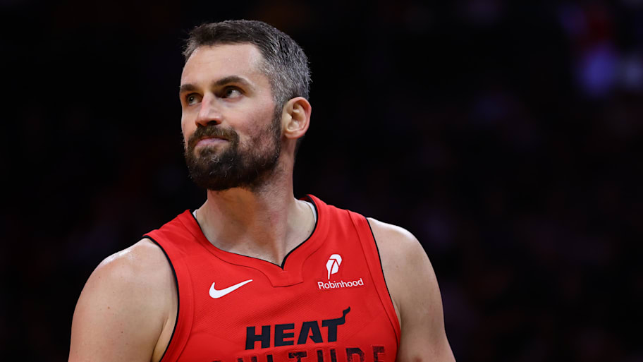 Miami Heat forward Kevin Love on Nov 18, 2024. | Sam Navarro-Imagn Images