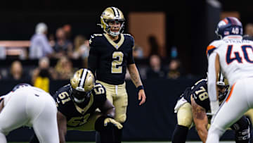 New Orleans Saints quarterback Spencer Rattler 
