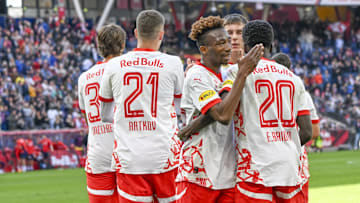 RB Salzburg beim Jubel. Der Klub wird auch an der Klub-WM teilnehmen
