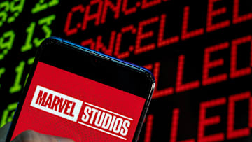 In this photo illustration the American film production...