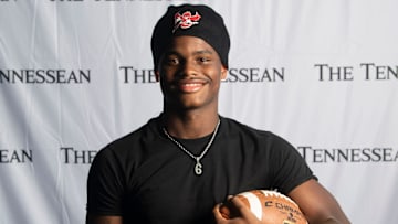 Pearl-Cohn High School’s, Joshua Sims, stands for a portrait at Nissan Stadium in Nashville, Tenn., Wednesday, July 10, 2024.