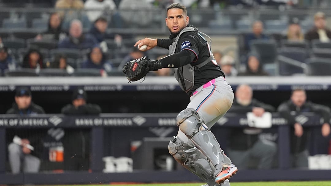 Miami Marlins catcher Agustin Ramirez 