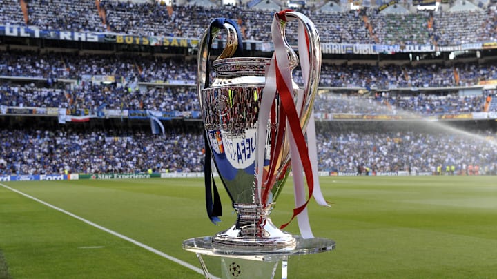 View of the UEFA Champions League Cup on
