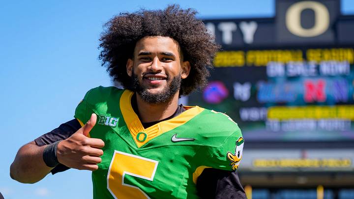 Oregon quarterback Dante Moore is the No. 2 player in all of college football according to On3 Sports. Eight Ducks made the Top 100.