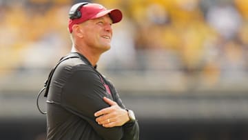 Alabama Crimson Tide head coach Kalen Deboer