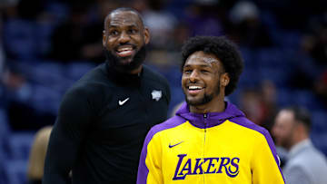 LeBron James, Bronny James, Los Angeles Lakers