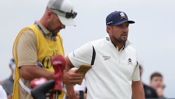 Golfer Bryson Dechambeau on the 15th hole during the third round of The 153rd Open Championship golf tournament