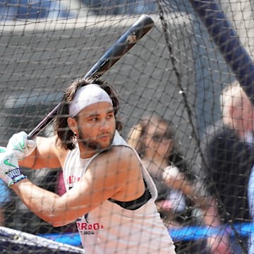 Toronto Blue Jays shortstop Bo Bichette (11) takes batting practice before game against the Philadelphia Phillies at Rogers Centre on Sept 4.