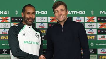 Daniel Thioune mit Clemens Fritz