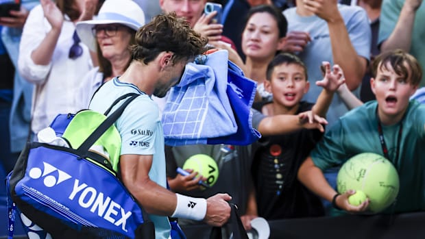 Venturing to the outside and practice courts is a must at the Australian Open.