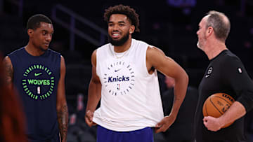 Jaden McDaniels, Karl-Anthony Towns, Minnesota Timberwolves