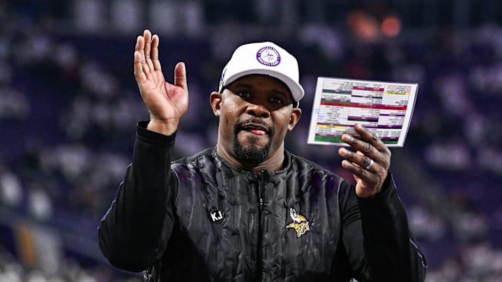 Brian Flores of the Minnesota Vikings