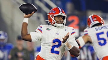 Florida Gators quarterback DJ Lagway was benched against Kentucky after throwing three interceptions in the first half.
