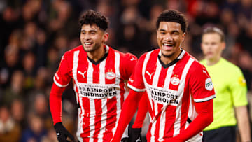 Malik Tillman and Ricardo Pepi of PSV Eindhoven and the USMNT
