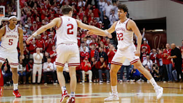 Malik Reneau, Gabe Cupps and Trey Galloway, Indiana Men's Basketball