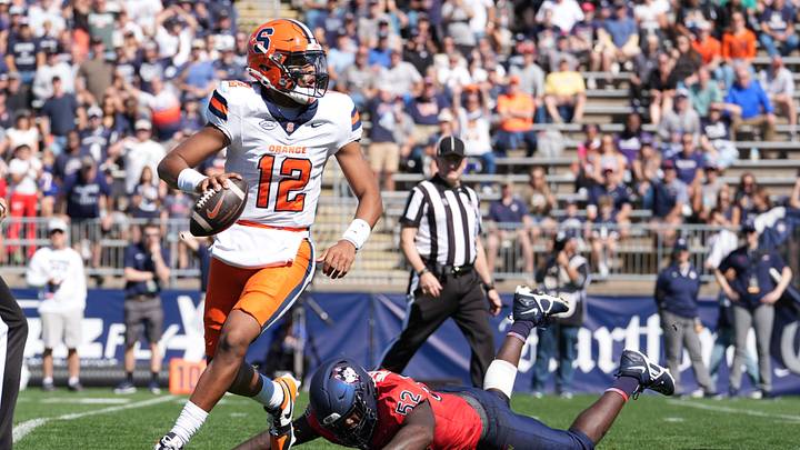 Amari Odom started at quarterback for Syracuse football at UConn, and he led the Orange to a thrilling one-point triumph.