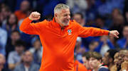 Auburn Tigers head coach Hugh Freeze has grown close with Bruce Pearl (pictured).