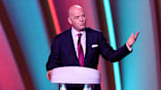 Gianni Infantino lors du tirage au Qatar