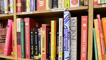 Books at the Gibert-Joseph bookstore in Lyon...