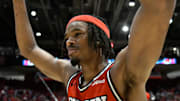 Mar 8, 2024; Dayton, Ohio, USA;  Dayton Flyers forward DaRon Holmes II (15) celebrates after defeating the Virginia Commonwealth Rams in overtime at University of Dayton Arena. Mandatory Credit: Matt Lunsford-USA TODAY Sports