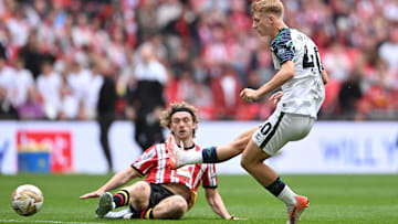 Sunderland's Tommy Watson sends home the winner in the Championship Playoff Final