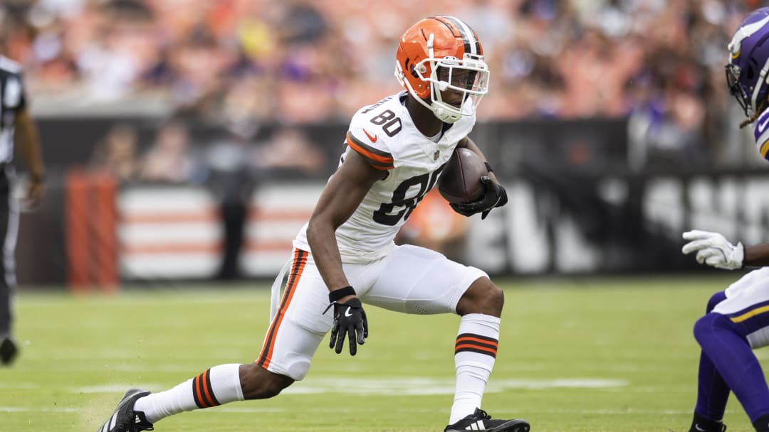 Cleveland Browns wide receiver Jamari Thrash