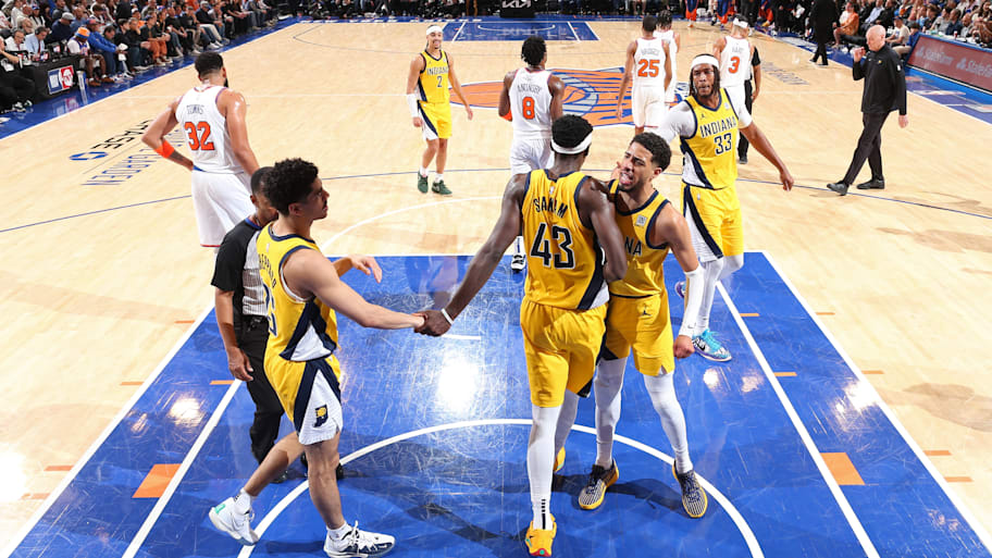 The Pacers will return to Indianapolis with a 2–0 lead after winning both games in New York.  | Nathaniel S. Butler/NBAE/Getty Images
