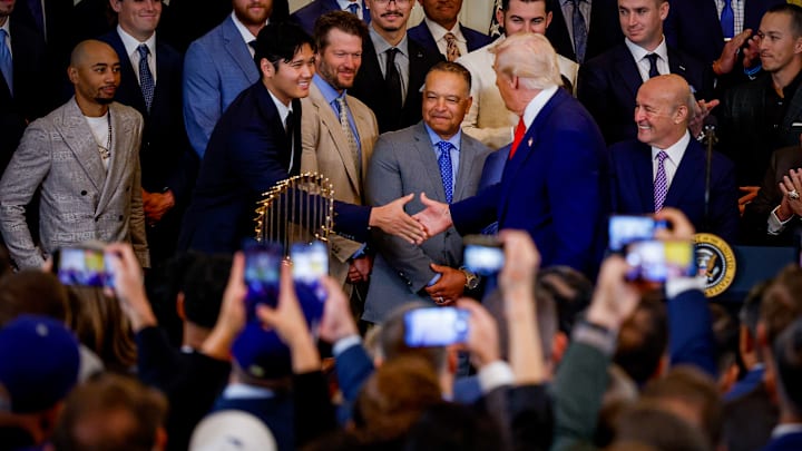 World Series Champs Los Angeles Dodgers Visit The White House