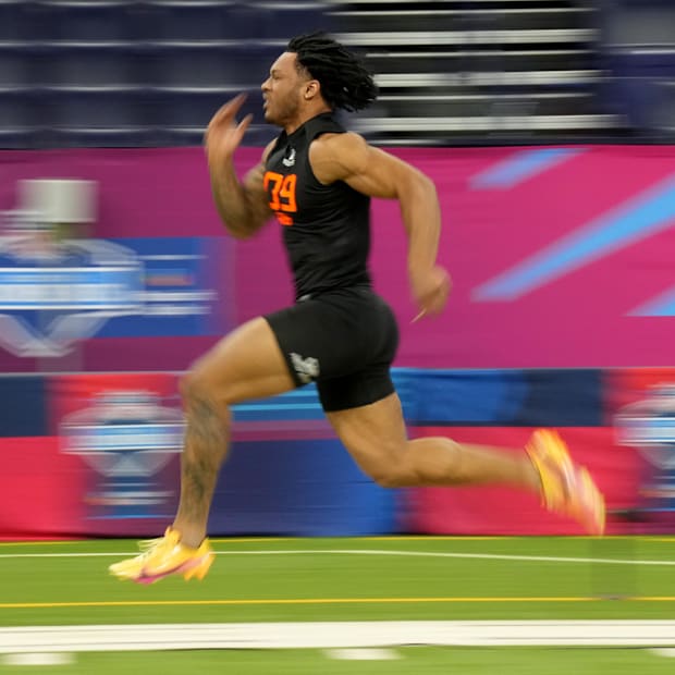 North Carolina running back Omarion Hampton