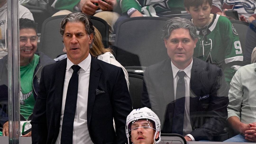 Colorado Avalanche head coach Jared Bednar and a fan dressed as Bednar Colorado Avalanche head coach Jared Bednar and a fan dressed as Bednar