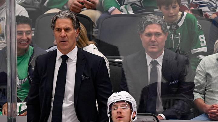 Colorado Avalanche head coach Jared Bednar and a fan dressed as Bednar Colorado Avalanche head coach Jared Bednar and a fan dressed as Bednar