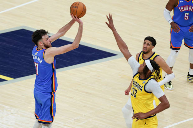 Oklahoma City Thunder forward Chet Holmgren. 