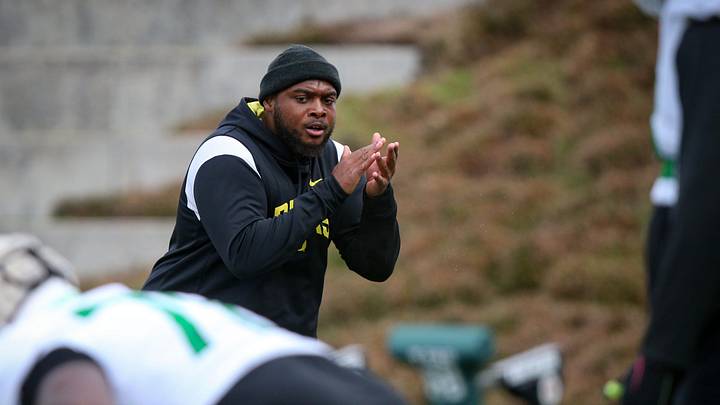 Teaching offensive line play at Oregon is A'lique Terry's dream and his passion. He's tutored three straight Joe Moore Award nominees, a Rimington Award winner and sent two or three a year to the NFL.