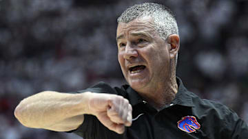 Boise State Broncos head coach Leon Rice.