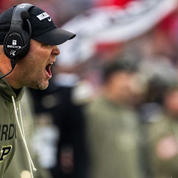 Purdue Boilermakers head coach Barry Odom