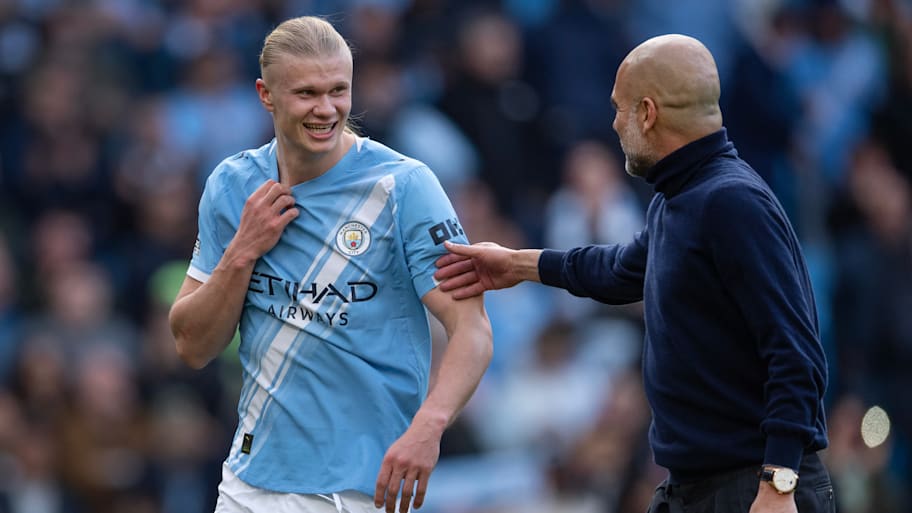 Erling Haaland, Pep Guardiola