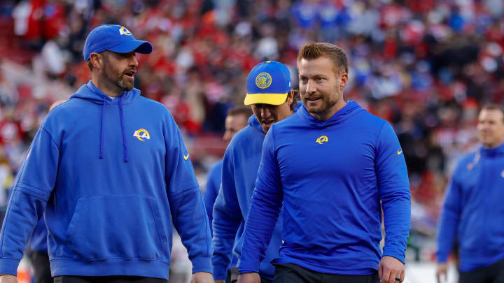 Jan 7, 2024; Santa Clara, California, USA; Los Angeles Rams head coach Sean McVay after the game against the San Francisco 49ers at Levi's Stadium. Mandatory Credit: Sergio Estrada-USA TODAY Sports