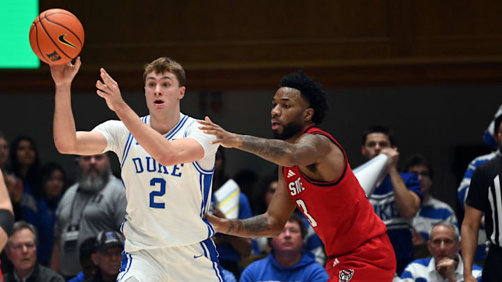 Duke basketball forward Cooper Flagg and NC State basketball guard Dontrez Styles Duke basketball forward Cooper Flagg and NC State basketball guard Dontrez Styles