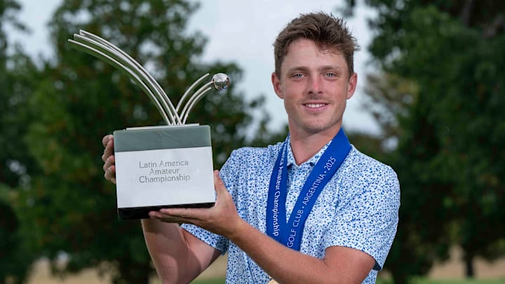 Justin Hastings won the Latin America Amateur Championship and will play in this year's Masters. Justin Hastings won the Latin America Amateur Championship and will play in this year's Masters.