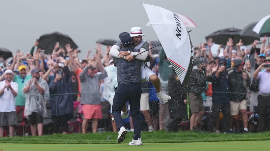 J.J. Spaun and his caddie will never forget their Sunday at the 2025 U.S. Open.  | Erick W. Rasco/Sports Illustrated