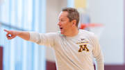 Minnesota Gophers head coach Niko Medved. 