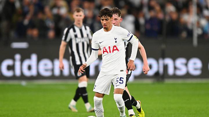 George Abbott in action during the post season friendly against Newcastle United side down under 