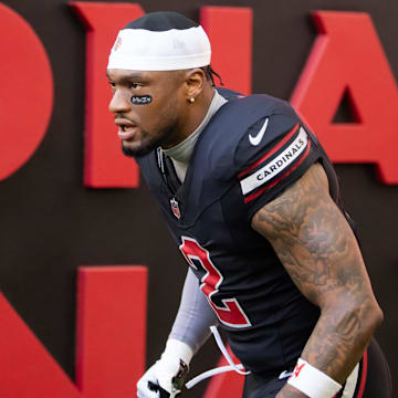 Dec 8, 2024; Glendale, Arizona, USA; Arizona Cardinals linebacker Mack Wilson Sr. (2) against the Seattle Seahawks at State Farm Stadium. Mandatory Credit: Mark J. Rebilas-Imagn Images