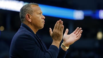 Nov 8, 2024; Minneapolis, Minnesota, USA; Alex Rodriguez applauds as the Minnesota Timberwolves play the Portland Trail Blazers in the first quarter at Target Center. Mandatory Credit: Bruce Kluckhohn-Imagn Images