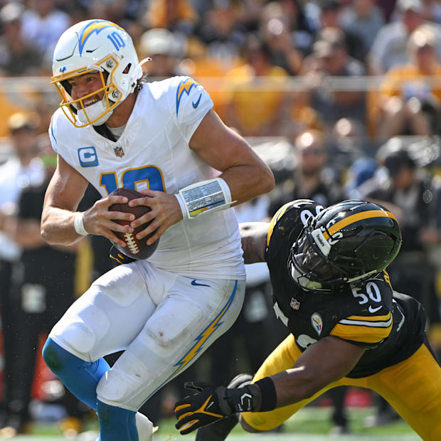 Los Angeles Chargers quarterback Justin Herbert