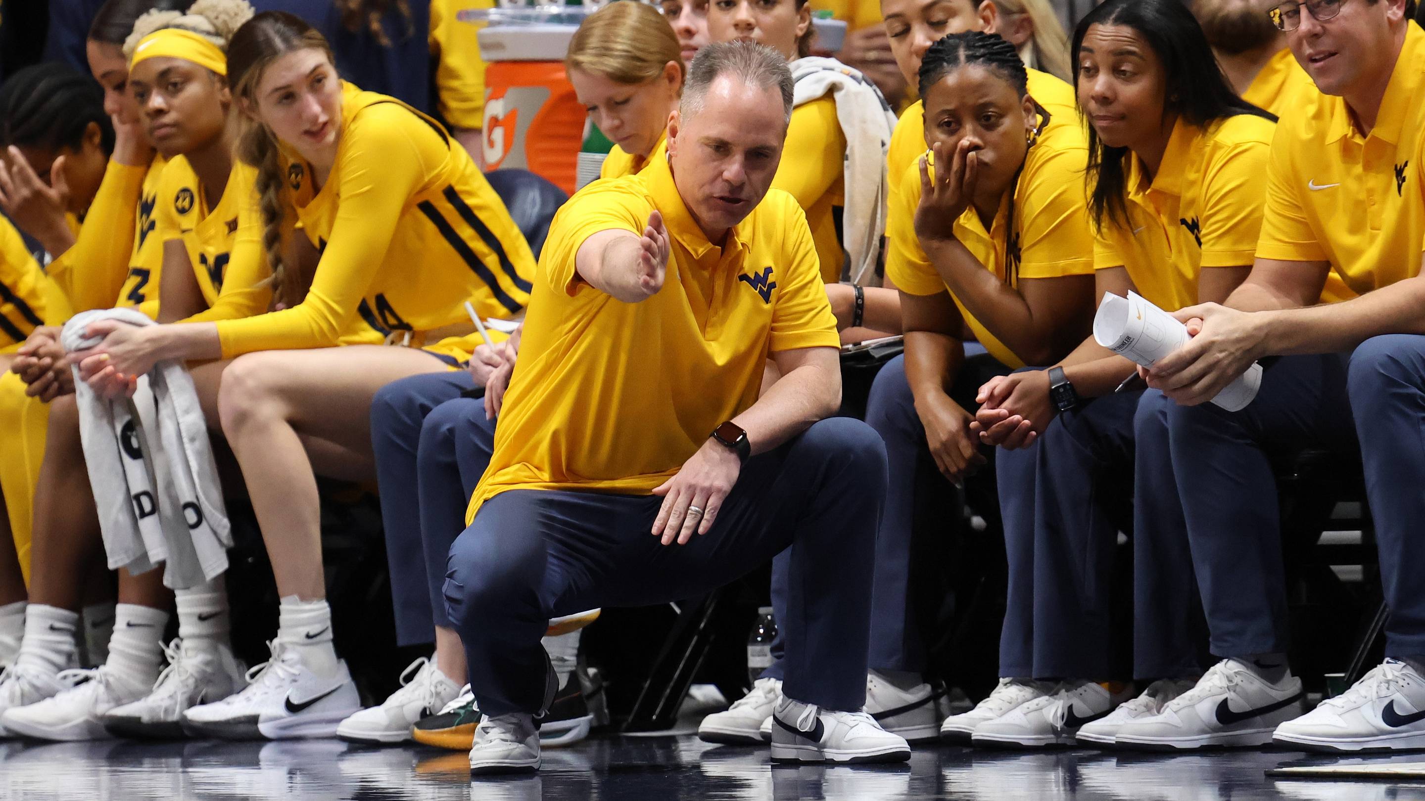 West Virginia University head coach Mark Kellogg | Christopher Hall - West Virginia on SI