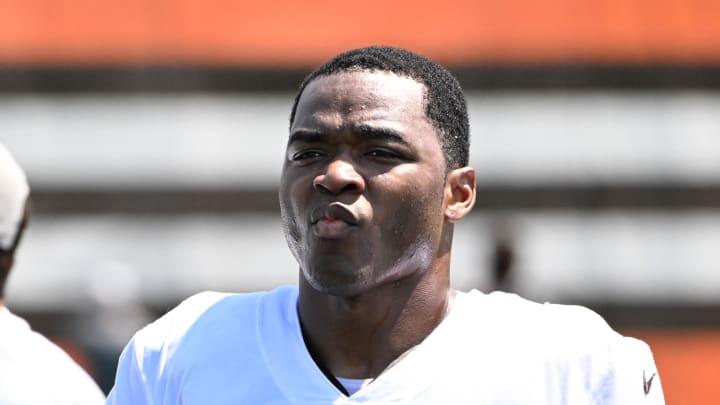 Aug 4, 2024; Cleveland Browns wide receiver Amari Cooper (2) during practice at the Browns training facility in Berea, Ohio. Mandatory Credit: Bob Donnan-USA TODAY Sports