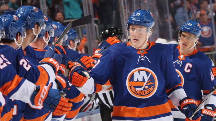 Simon Holmstrom's five short-handed goals for the NY Islanders ranked second in the NHL. 
