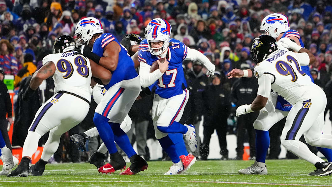 Josh Allen and the Bills topped the Ravens in the divisional round in January.